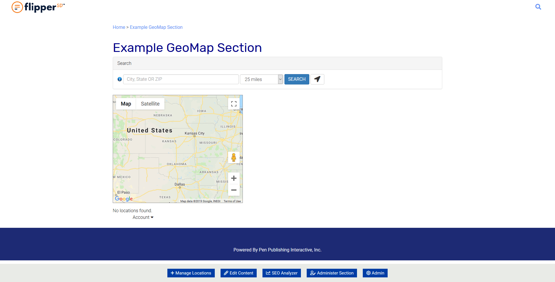 GeoMap-Page View
