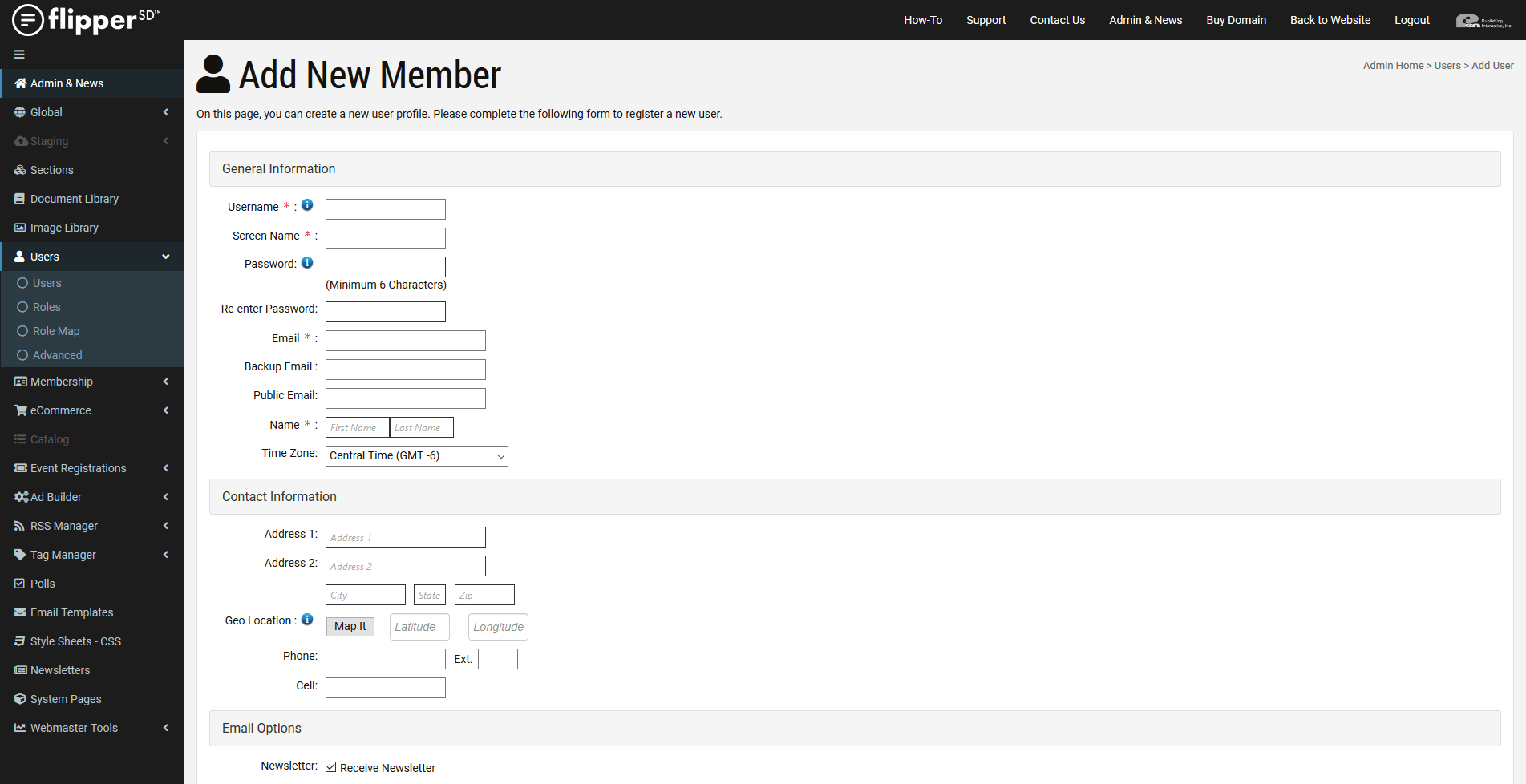 Membership-Add New Member
